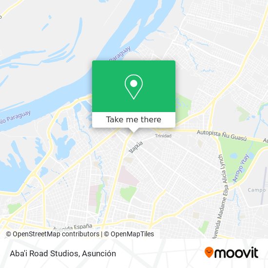 Mapa de Aba'i Road Studios