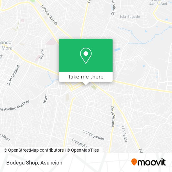 Bodega Shop map
