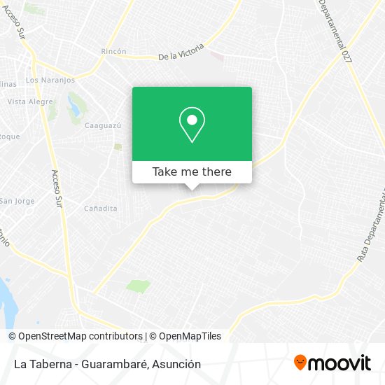 Mapa de La Taberna - Guarambaré