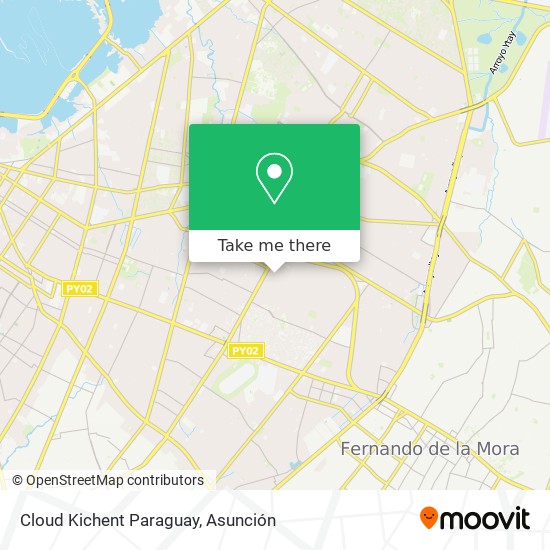 Cloud Kichent Paraguay map