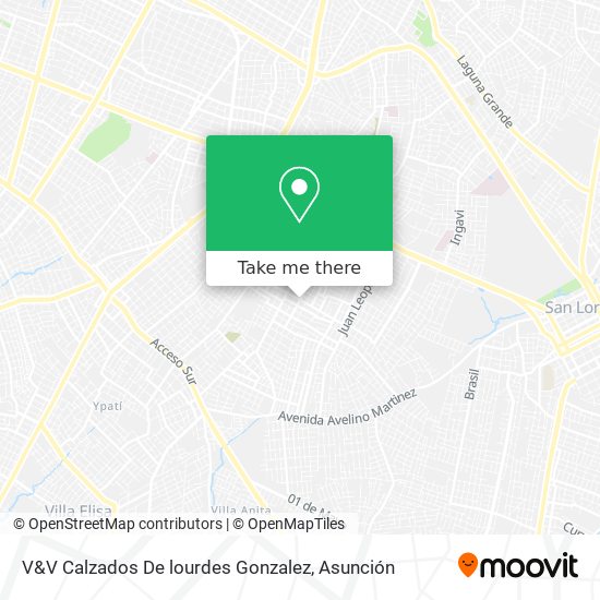 V&V Calzados De lourdes Gonzalez map