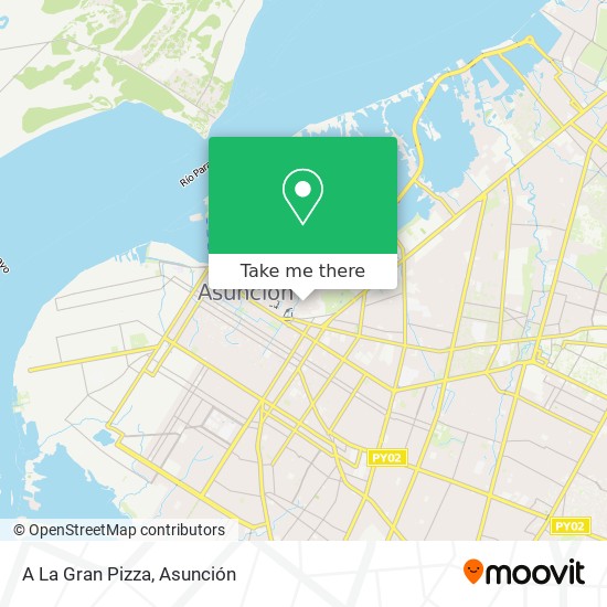 A La Gran Pizza map