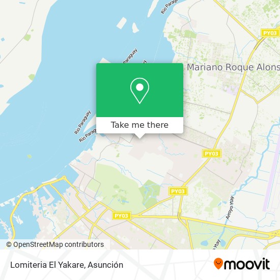 Lomiteria El Yakare map