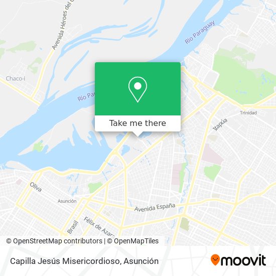 Mapa de Capilla Jesús Misericordioso