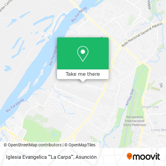 Mapa de Iglesia Evangelica ""La Carpa""