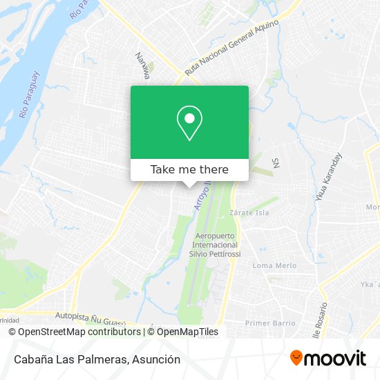 Mapa de Cabaña Las Palmeras