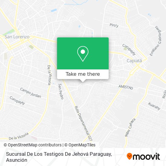 Mapa de Sucursal De Los Testigos De Jehová Paraguay