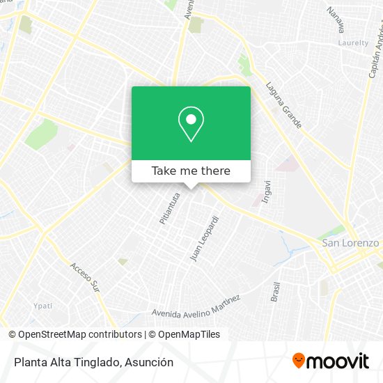 Planta Alta Tinglado map