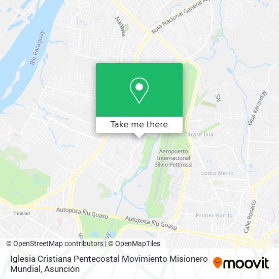 Iglesia Cristiana Pentecostal Movimiento Misionero Mundial map