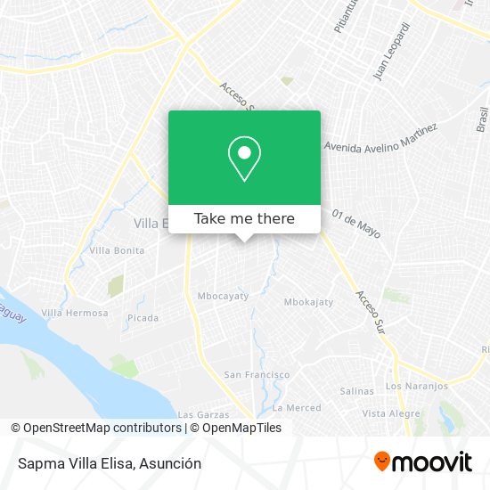 Sapma Villa Elisa map
