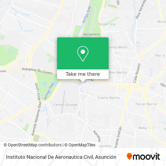 Mapa de Instituto Nacional De Aeronautica Civil