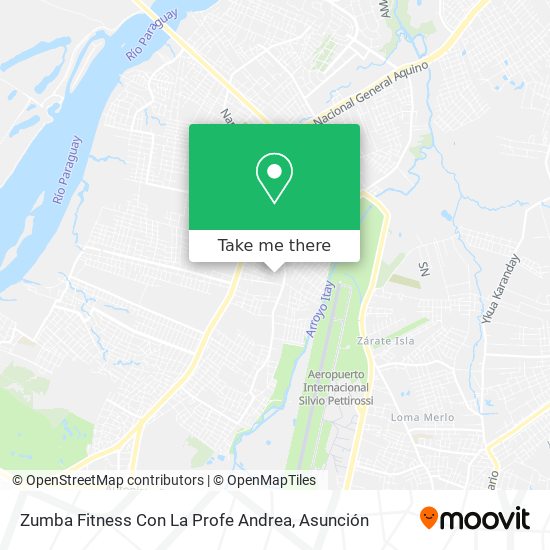 Zumba Fitness Con La Profe Andrea map