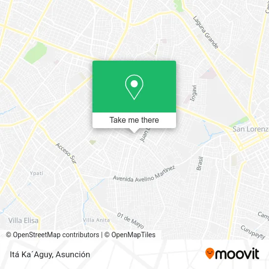 Mapa de Itá Ka´Aguy