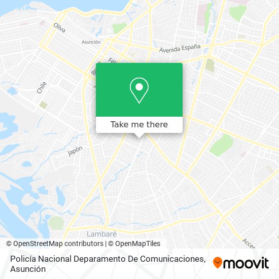 Mapa de Policía Nacional Deparamento De Comunicaciones