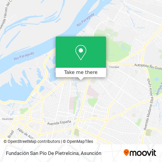 Mapa de Fundación San Pío De Pietrelcina