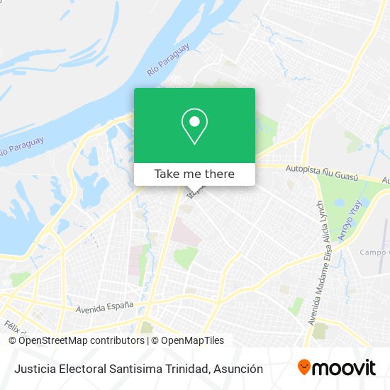 Mapa de Justicia Electoral Santisima Trinidad
