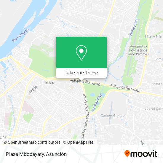 Mapa de Plaza Mbocayaty