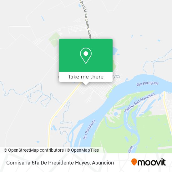 Mapa de Comisaría 6ta De Presidente Hayes