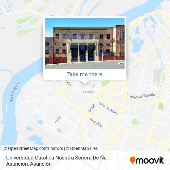 Universidad Catolica Nuestra Señora De Ña Asuncion map