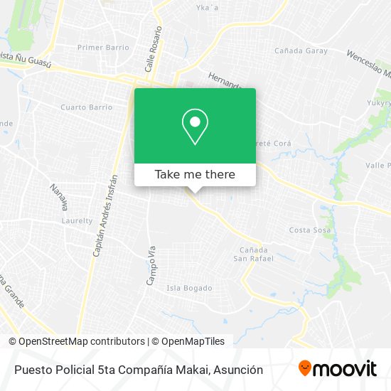 Puesto Policial 5ta Compañía Makai map