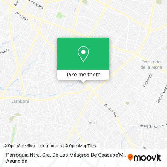 Parroquia Ntra. Sra. De Los Milagros De Caacupe'Mi map