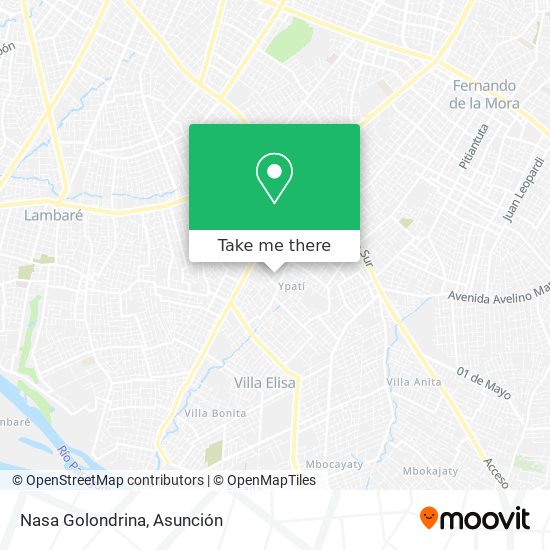 Mapa de Nasa Golondrina