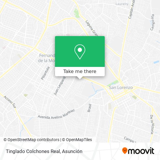 Tinglado Colchones Real map