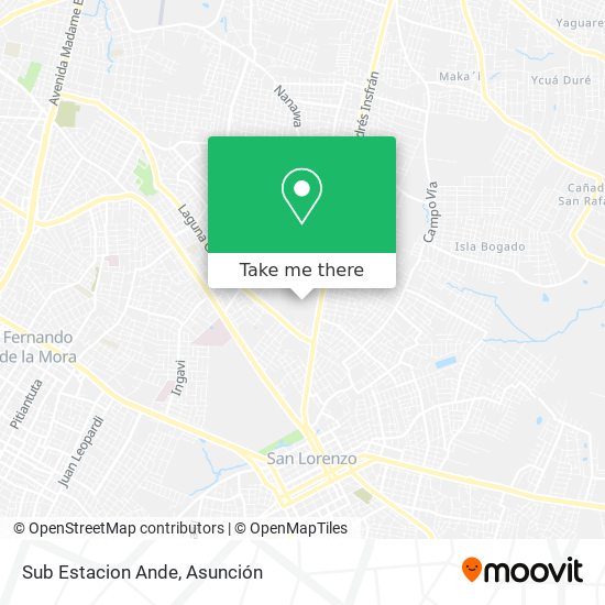 Mapa de Sub Estacion Ande