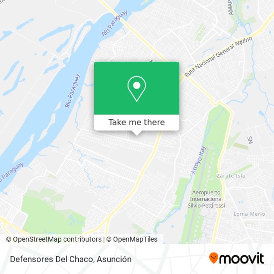 Mapa de Defensores Del Chaco