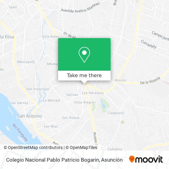 Colegio Nacional Pablo Patricio Bogarin map