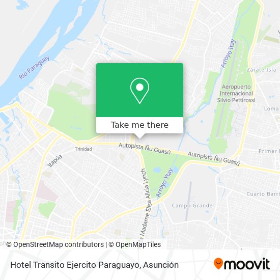 Mapa de Hotel Transito Ejercito Paraguayo