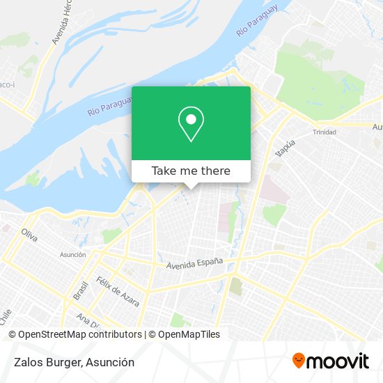 Mapa de Zalos Burger