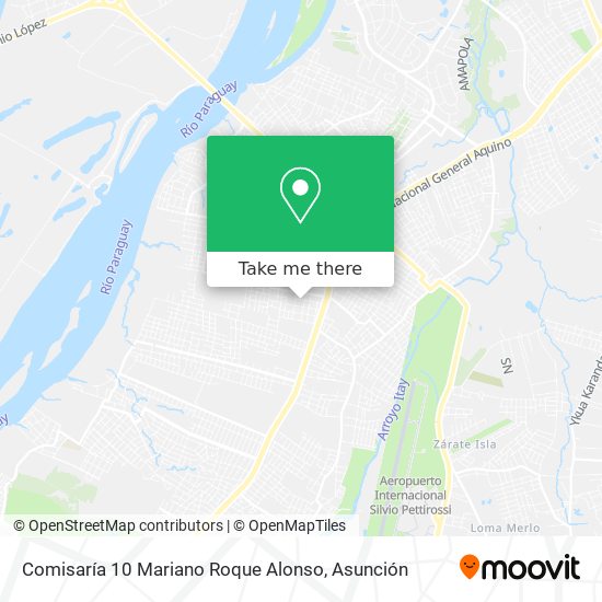 Comisaría 10 Mariano Roque Alonso map