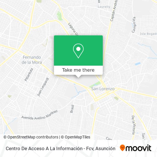 Centro De Acceso A La Información - Fcv map