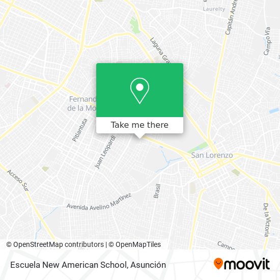 Escuela New American School map