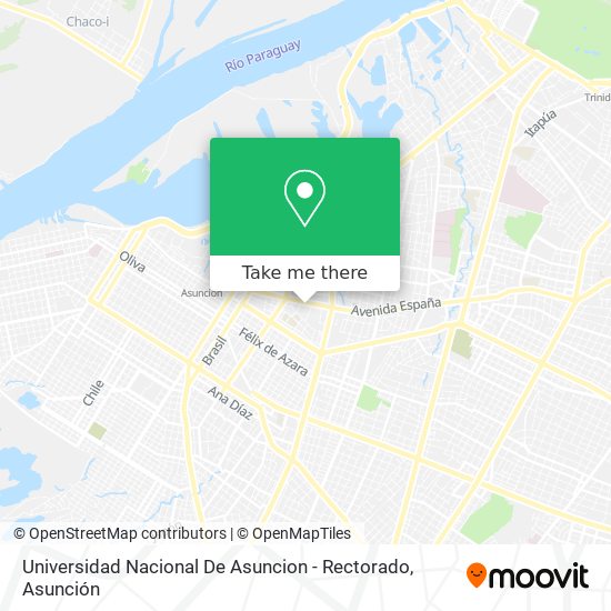 Universidad Nacional De Asuncion - Rectorado map