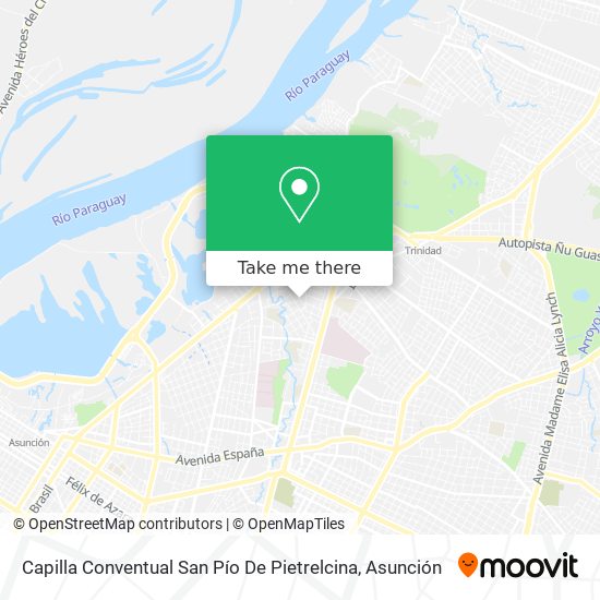 Mapa de Capilla Conventual San Pío De Pietrelcina