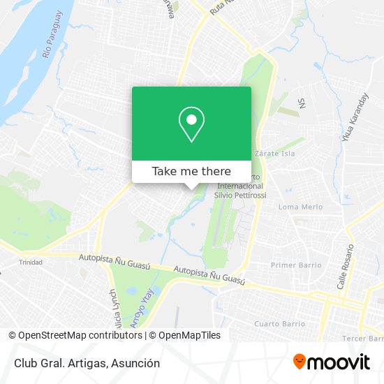 Club Gral. Artigas map