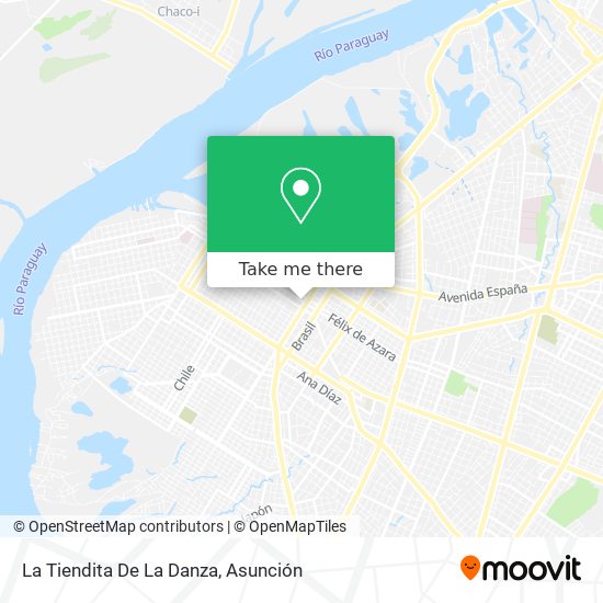 Mapa de La Tiendita De La Danza