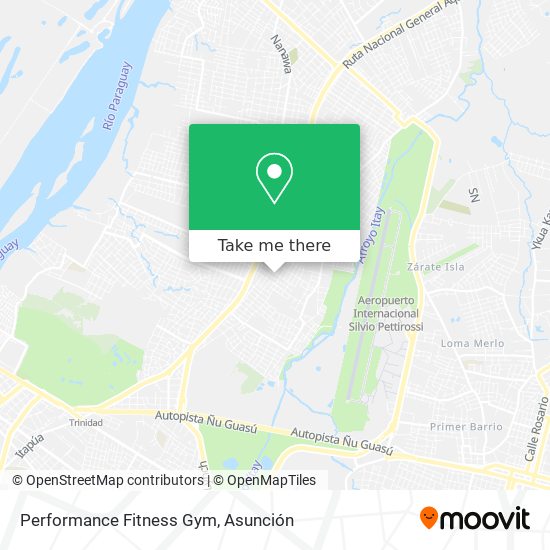 Performance Fitness Gym map