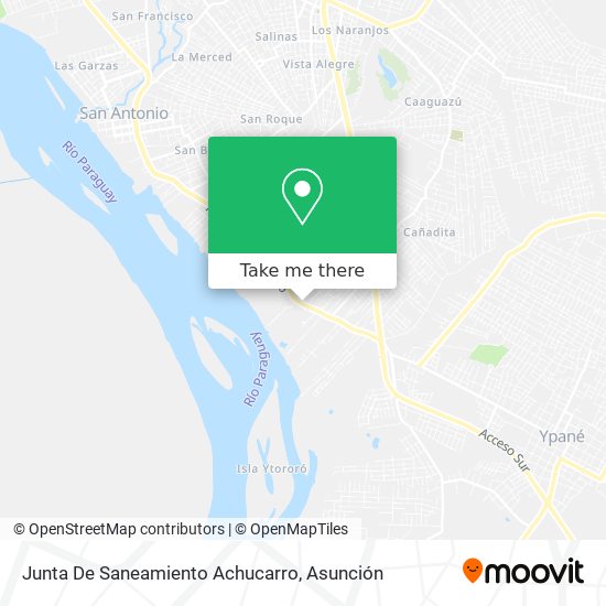 Junta De Saneamiento Achucarro map