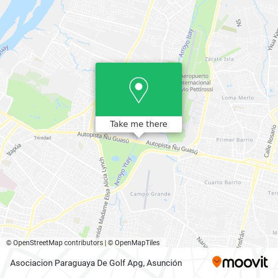 Asociacion Paraguaya De Golf Apg map
