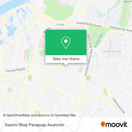Xiaomi Shop Paraguay map