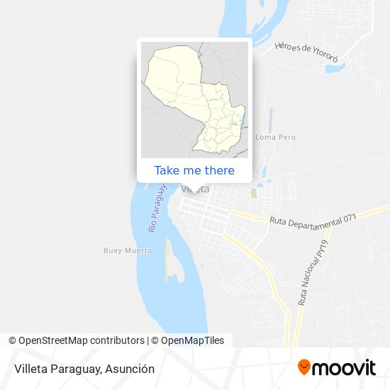 Villeta Paraguay map