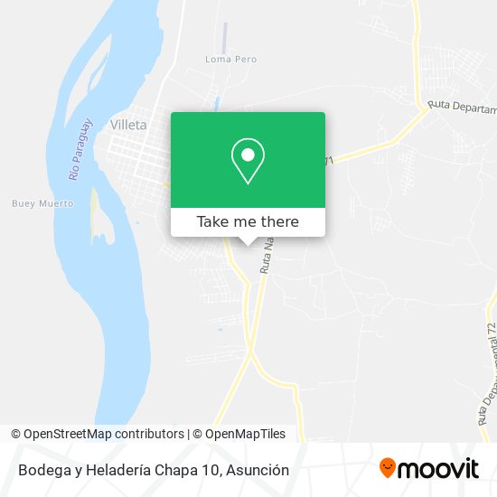 Mapa de Bodega y Heladería Chapa 10