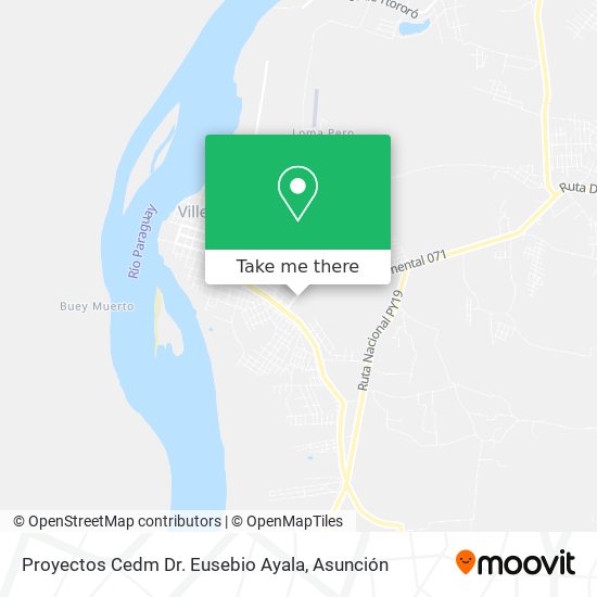 Proyectos Cedm Dr. Eusebio Ayala map