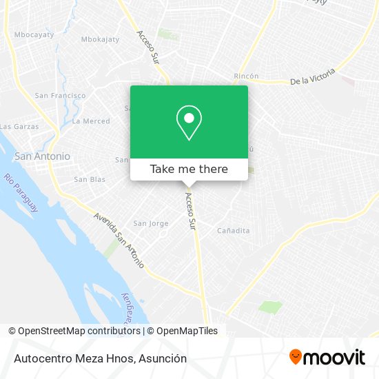 Mapa de Autocentro Meza Hnos