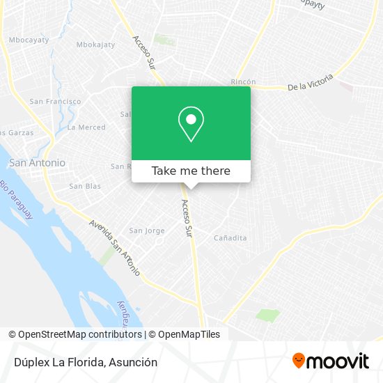 Dúplex La Florida map