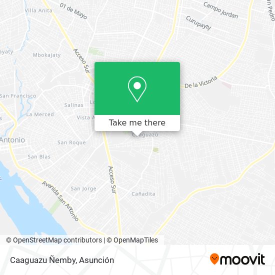 Mapa de Caaguazu Ñemby