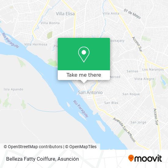 Belleza Fatty Coiffure map